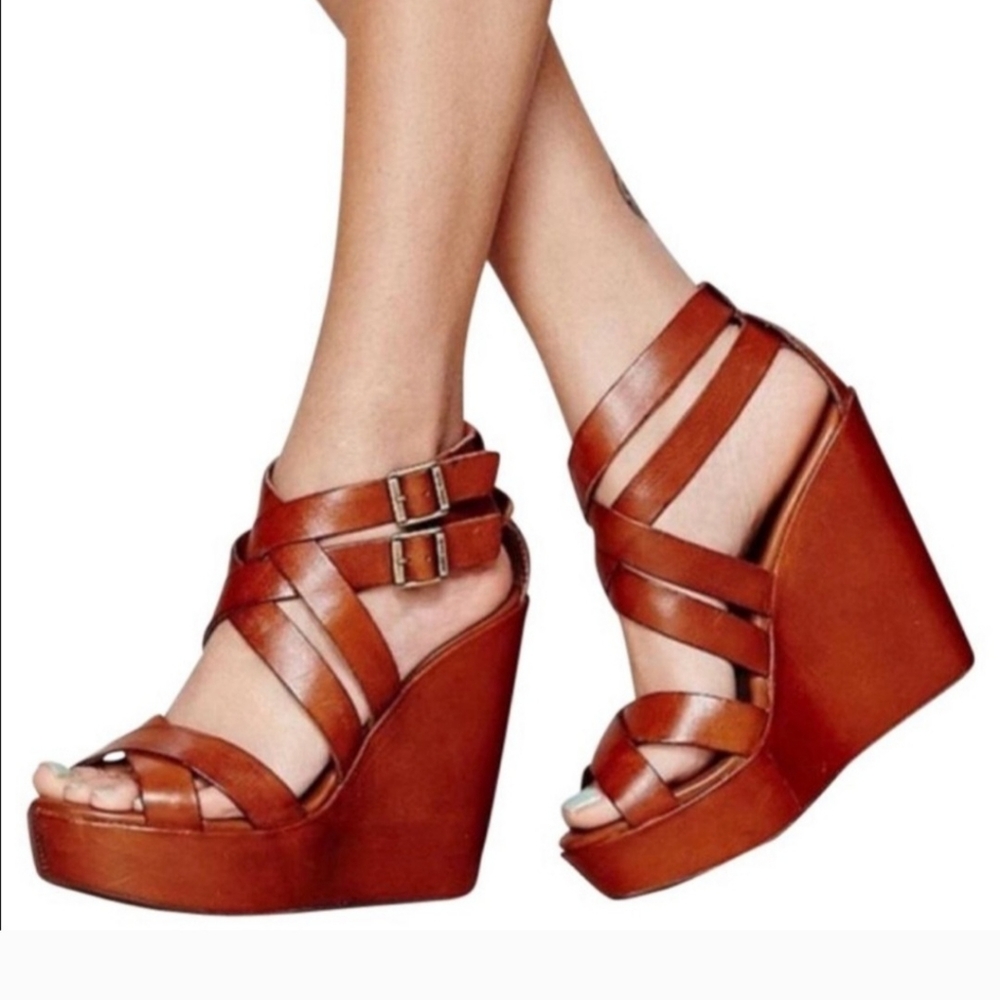 Kork-Ease Camel Platform Wedges